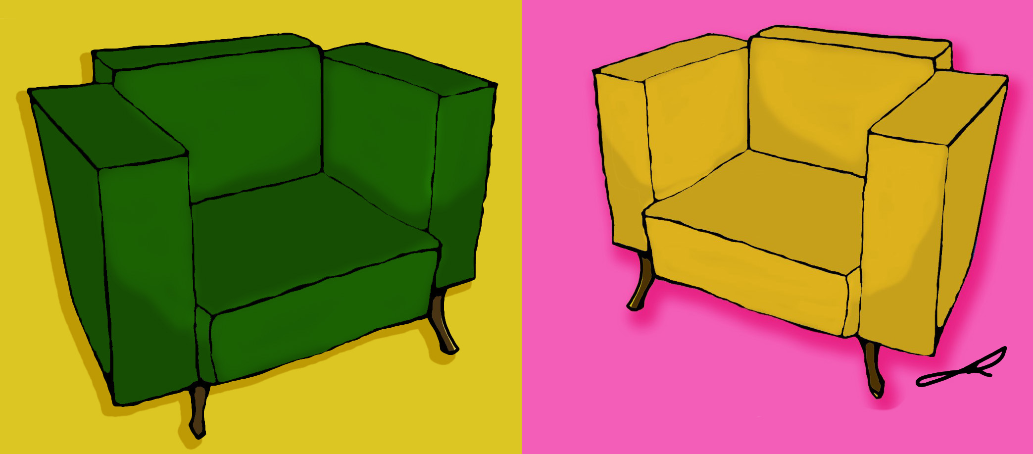 2D Armchairs tsumea